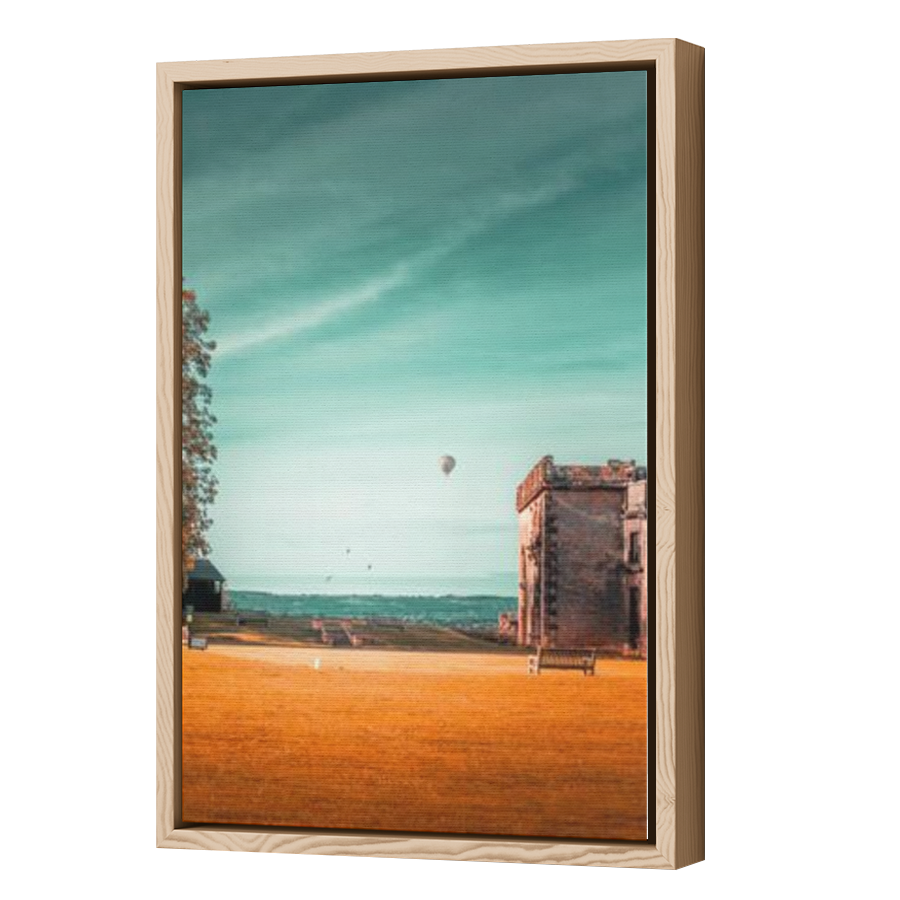 Thumbnail for Canvas - Wood Grain Floating Frame