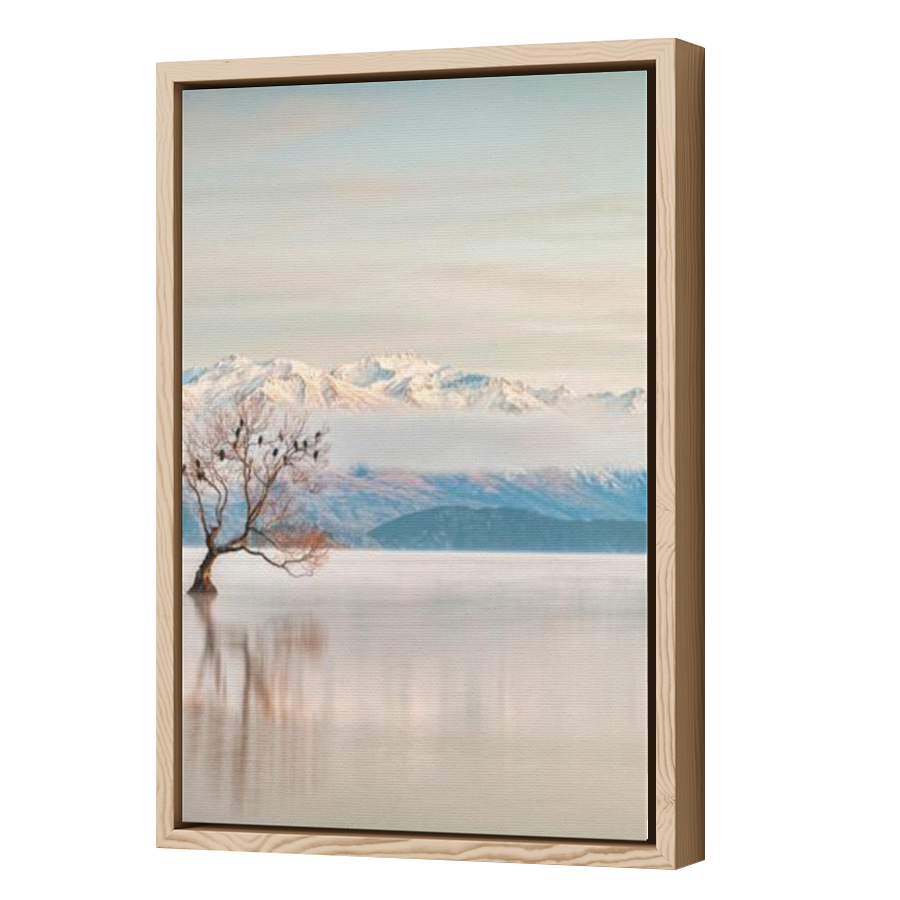Thumbnail for Canvas - Wood Grain Floating Frame