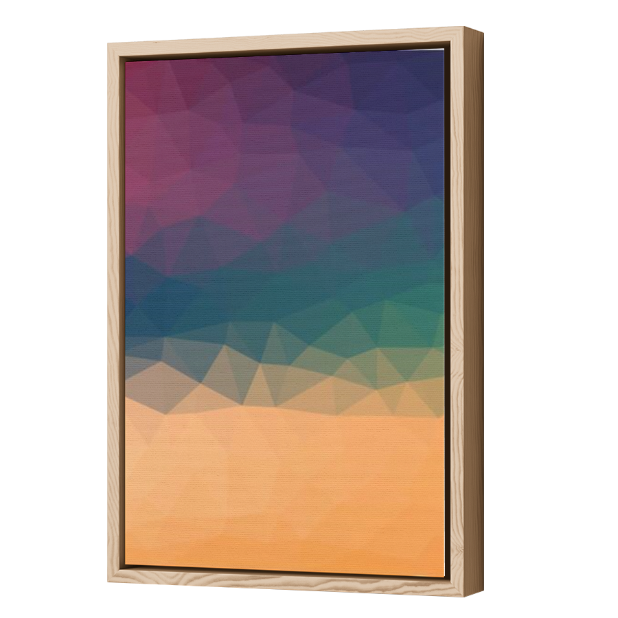 Thumbnail for Canvas - Wood Grain Floating Frame