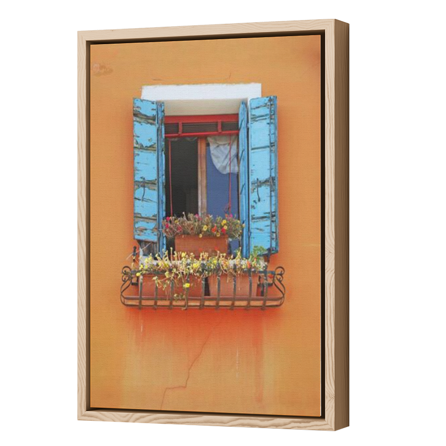 Thumbnail for Canvas - Wood Grain Floating Frame