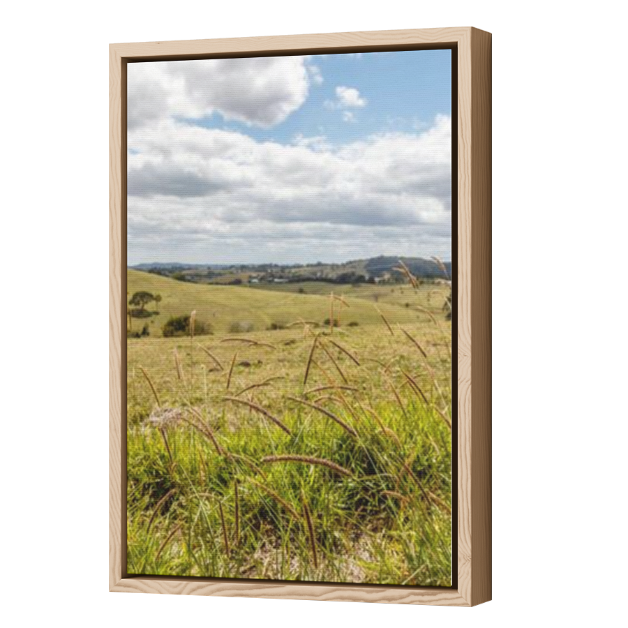 Thumbnail for Canvas - Wood Grain Floating Frame