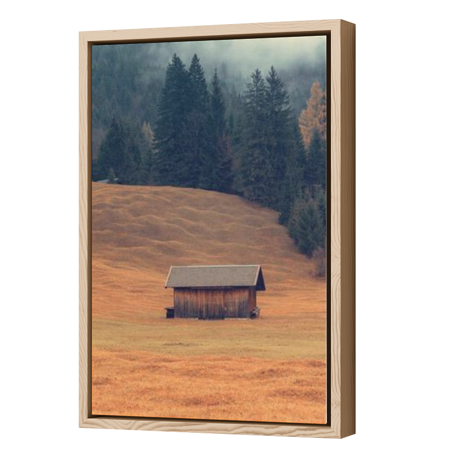 Thumbnail for Canvas - Wood Grain Floating Frame