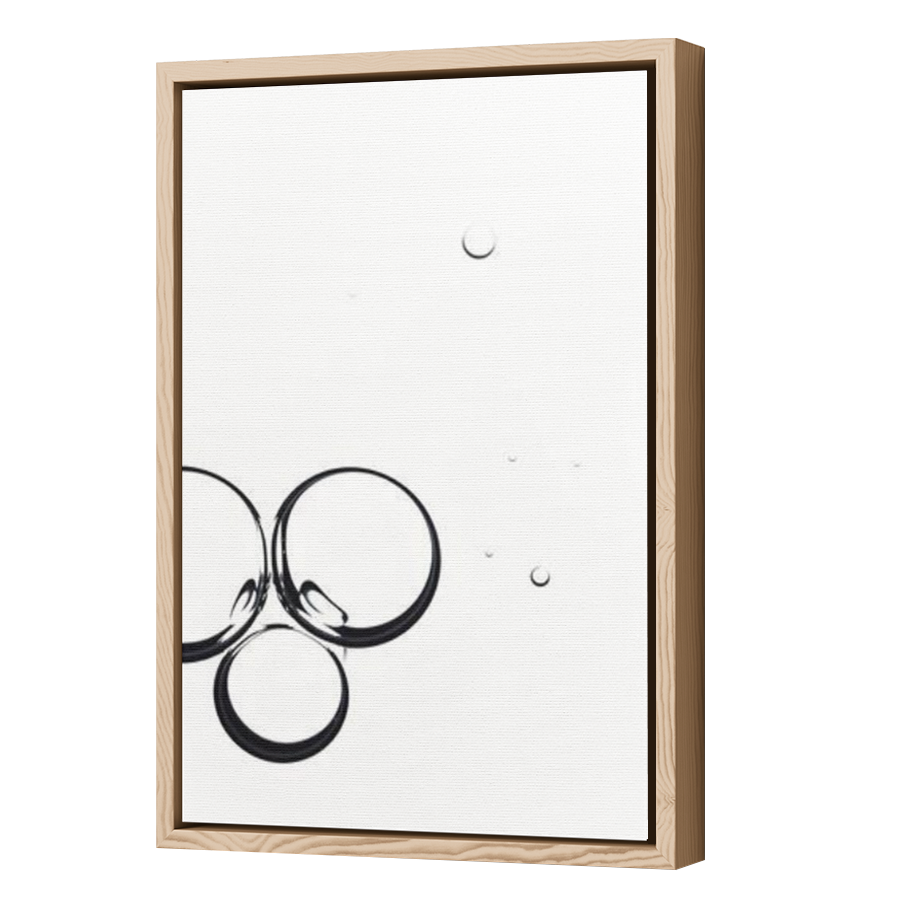 Thumbnail for Canvas - Wood Grain Floating Frame