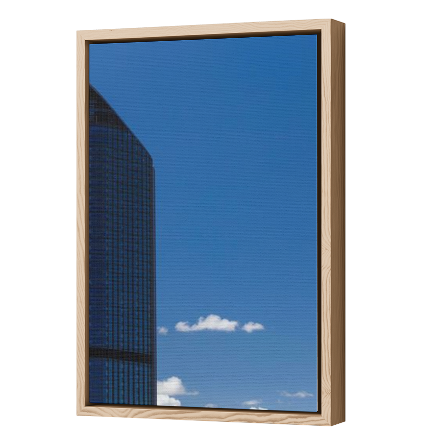Thumbnail for Canvas - Wood Grain Floating Frame