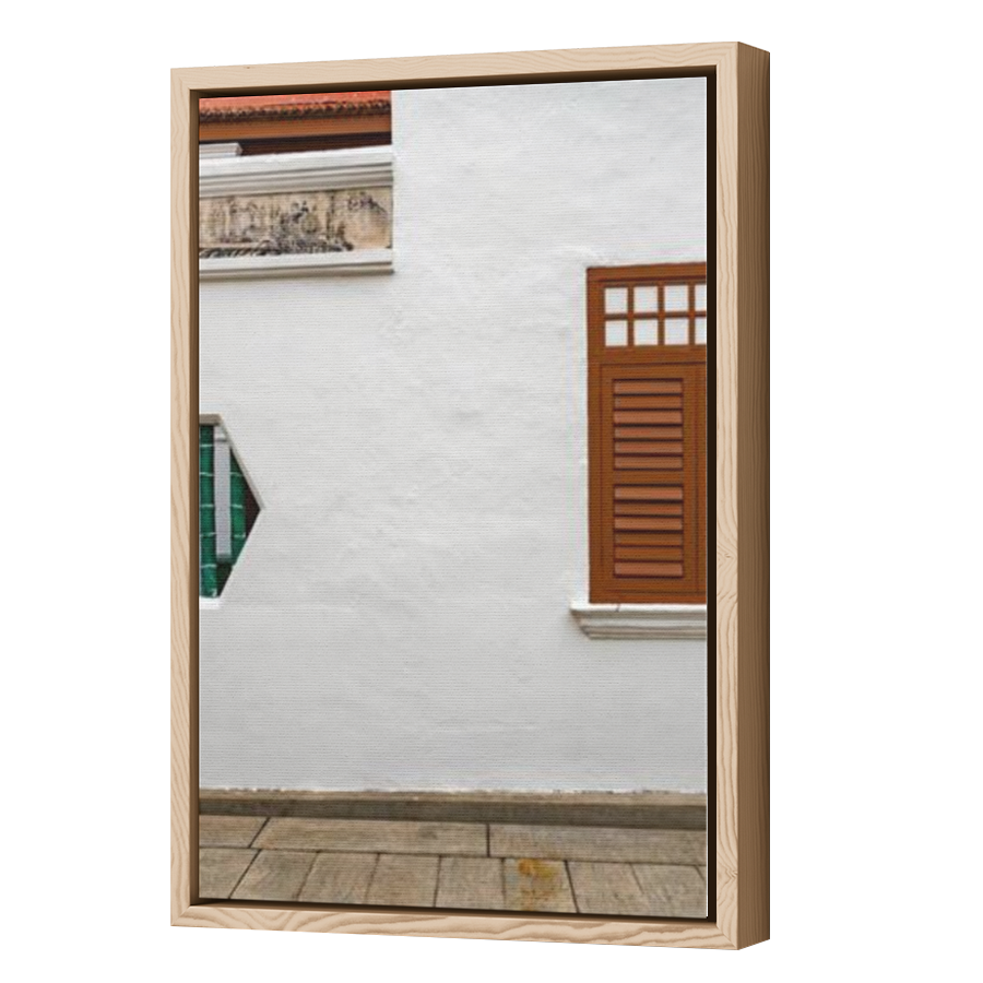 Thumbnail for Canvas - Wood Grain Floating Frame