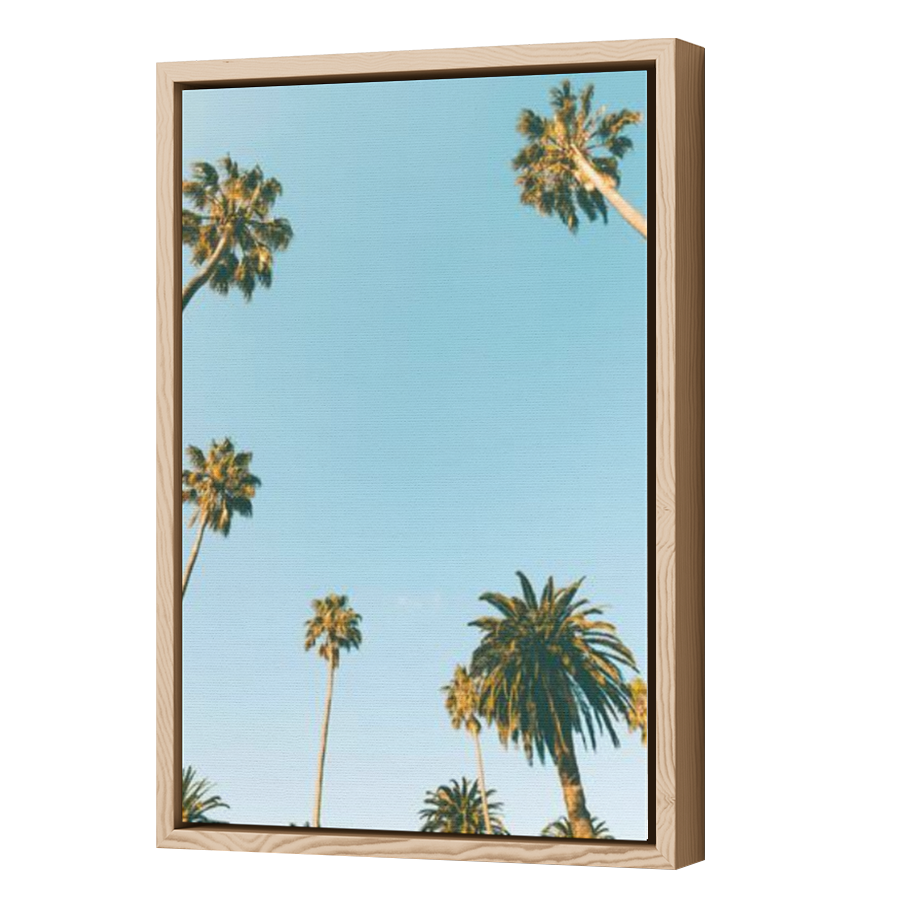 Thumbnail for Canvas - Wood Grain Floating Frame