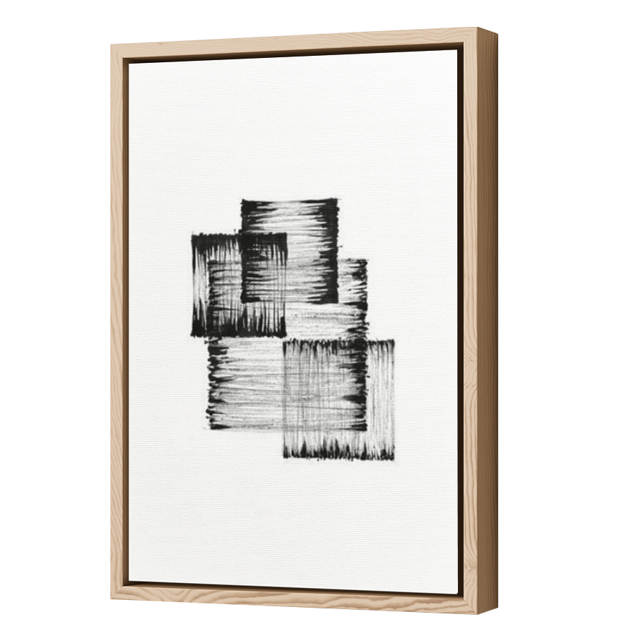 Thumbnail for Canvas - Wood Grain Floating Frame