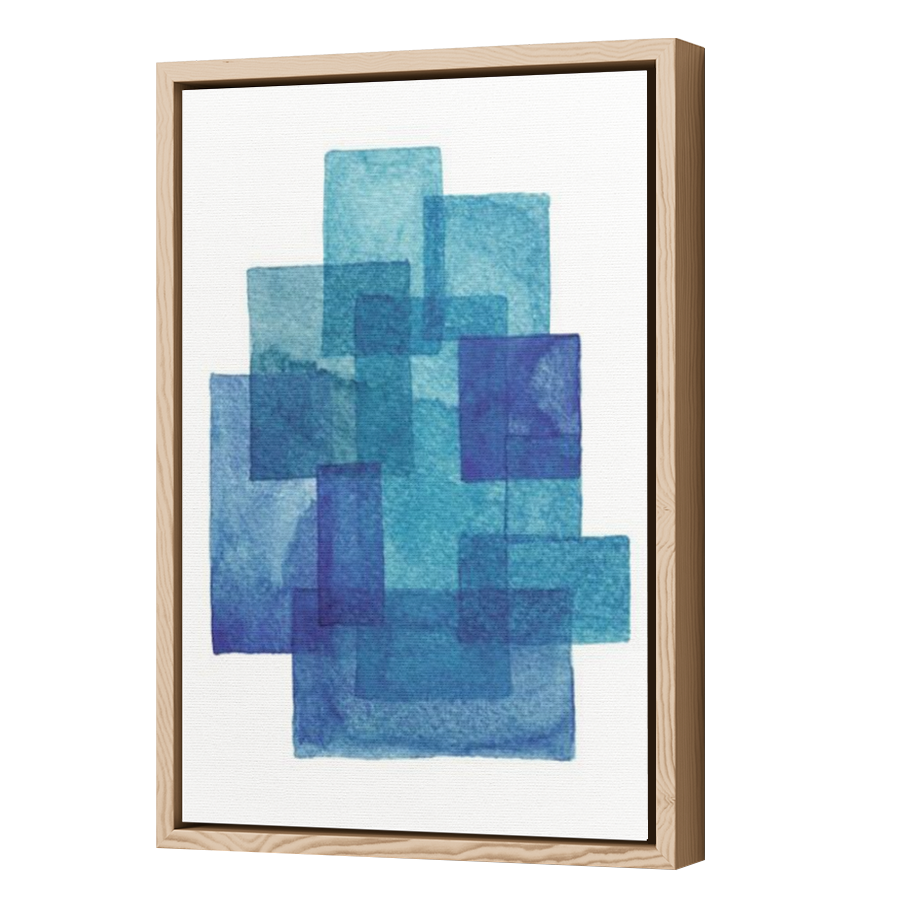 Thumbnail for Canvas - Wood Grain Floating Frame
