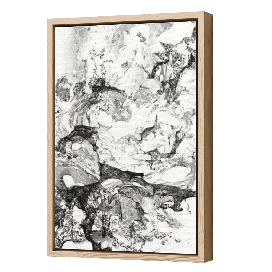 Thumbnail for Canvas - Wood Grain Floating Frame
