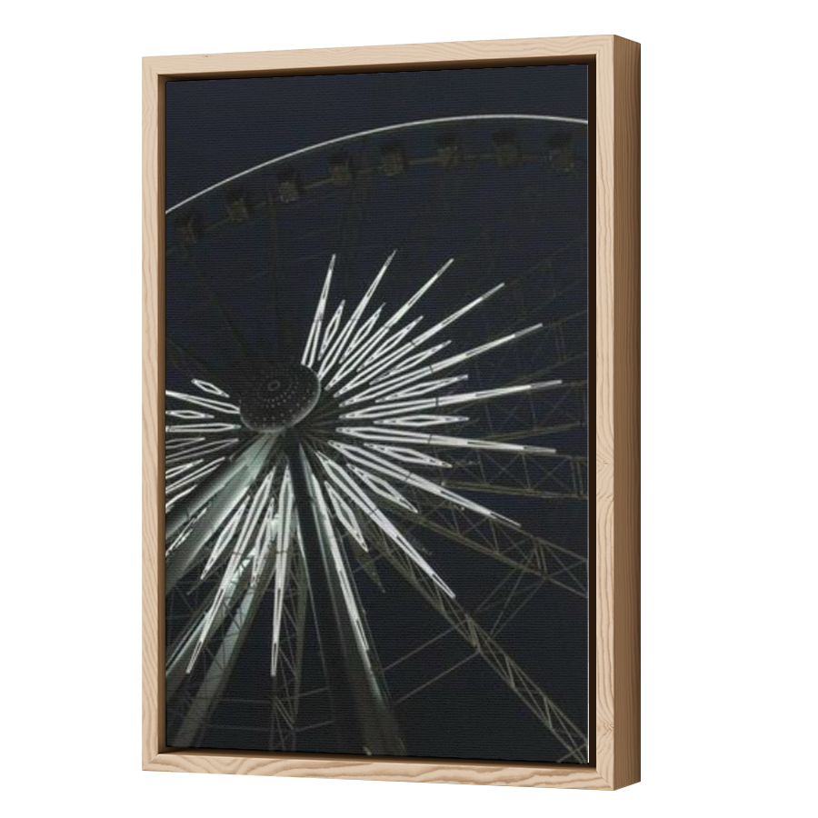 Thumbnail for Canvas - Wood Grain Floating Frame
