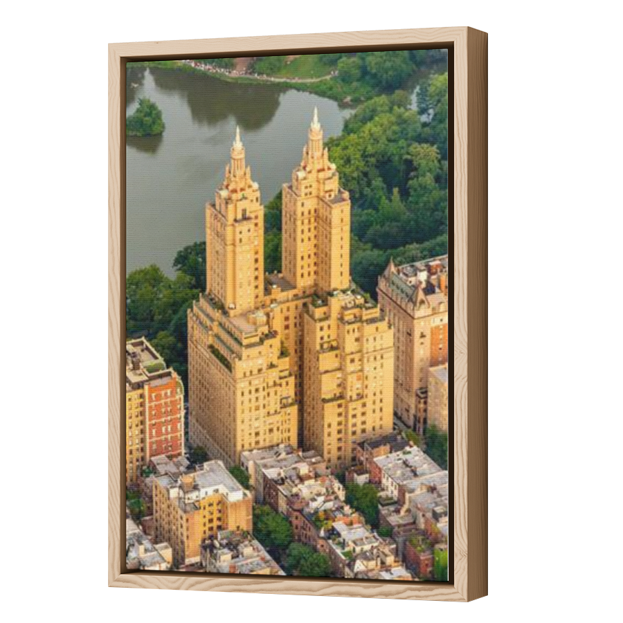 Thumbnail for Canvas - Wood Grain Floating Frame