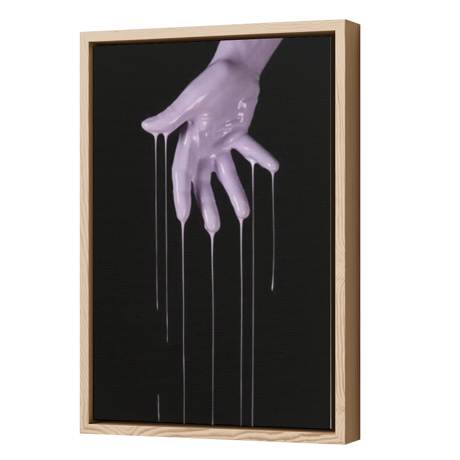 Thumbnail for Canvas - Wood Grain Floating Frame