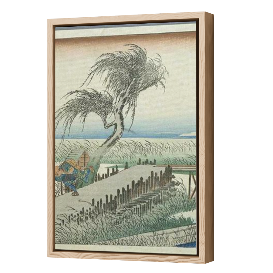 Thumbnail for Canvas - Wood Grain Floating Frame