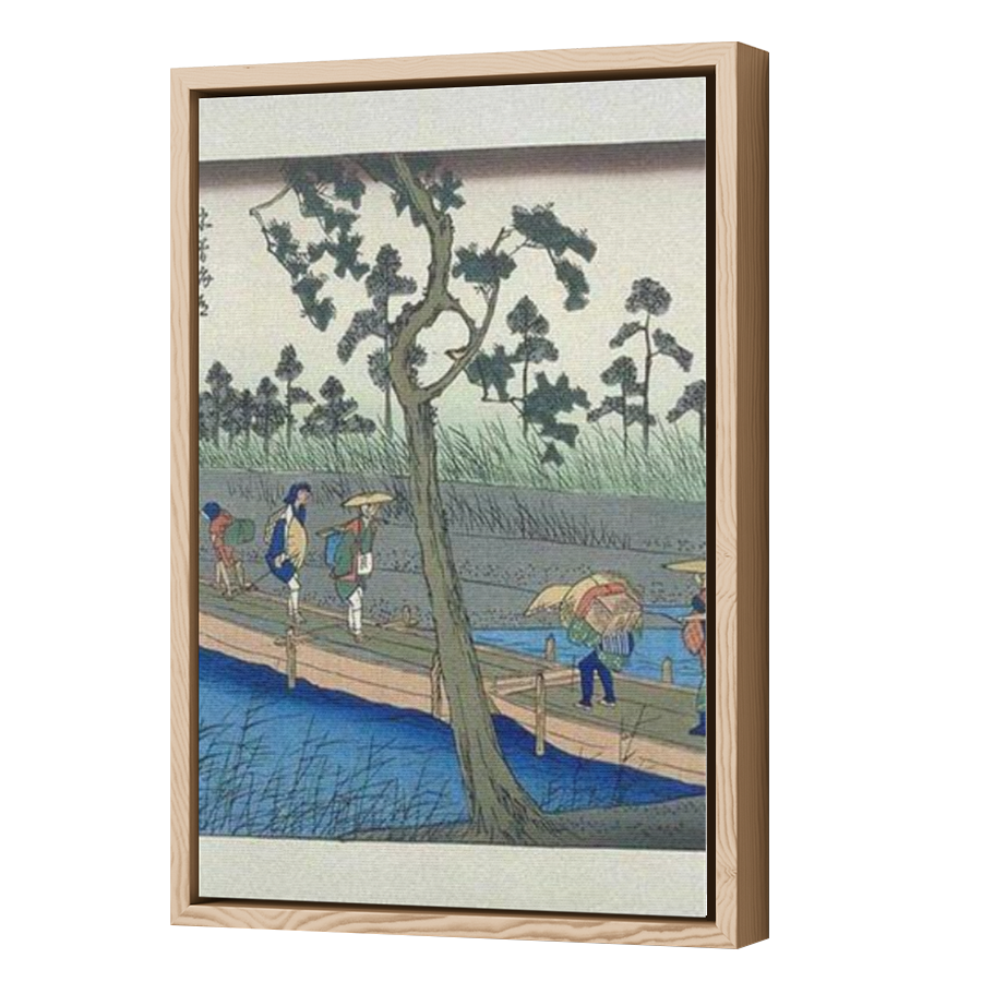 Thumbnail for Canvas - Wood Grain Floating Frame