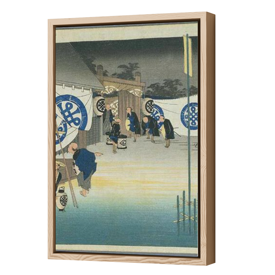 Thumbnail for Canvas - Wood Grain Floating Frame