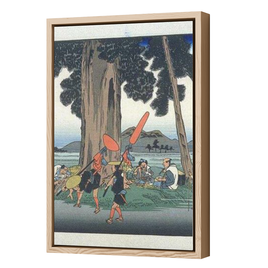 Thumbnail for Canvas - Wood Grain Floating Frame