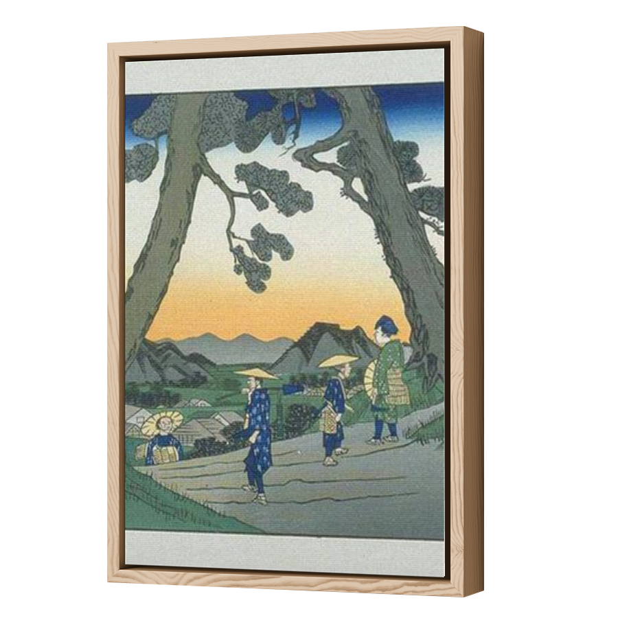 Thumbnail for Canvas - Wood Grain Floating Frame