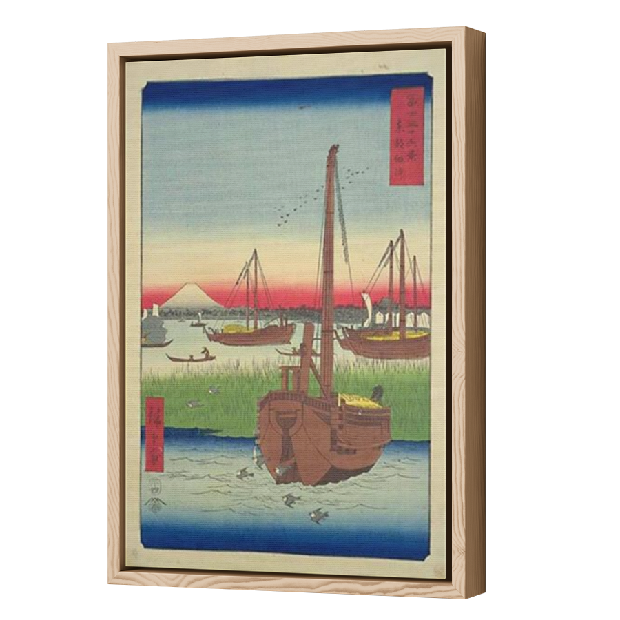 Thumbnail for Canvas - Wood Grain Floating Frame
