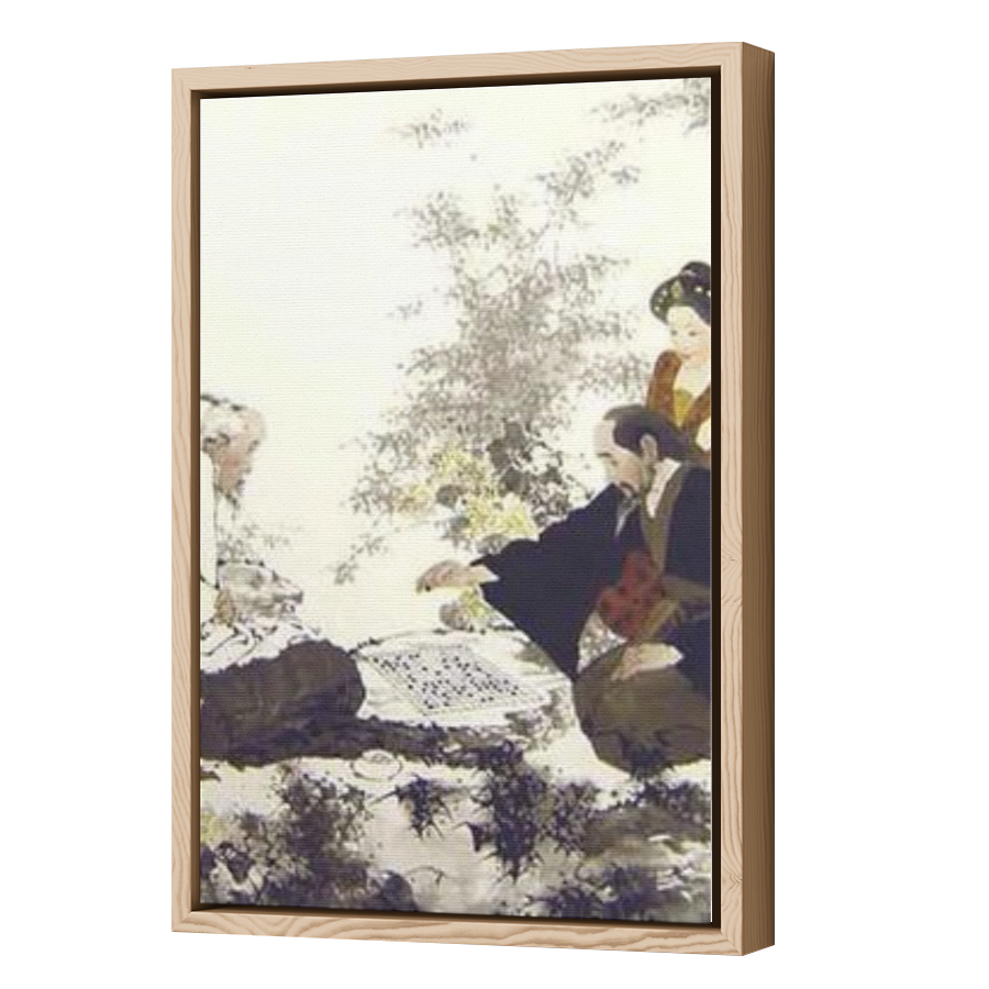 Thumbnail for Canvas - Wood Grain Floating Frame
