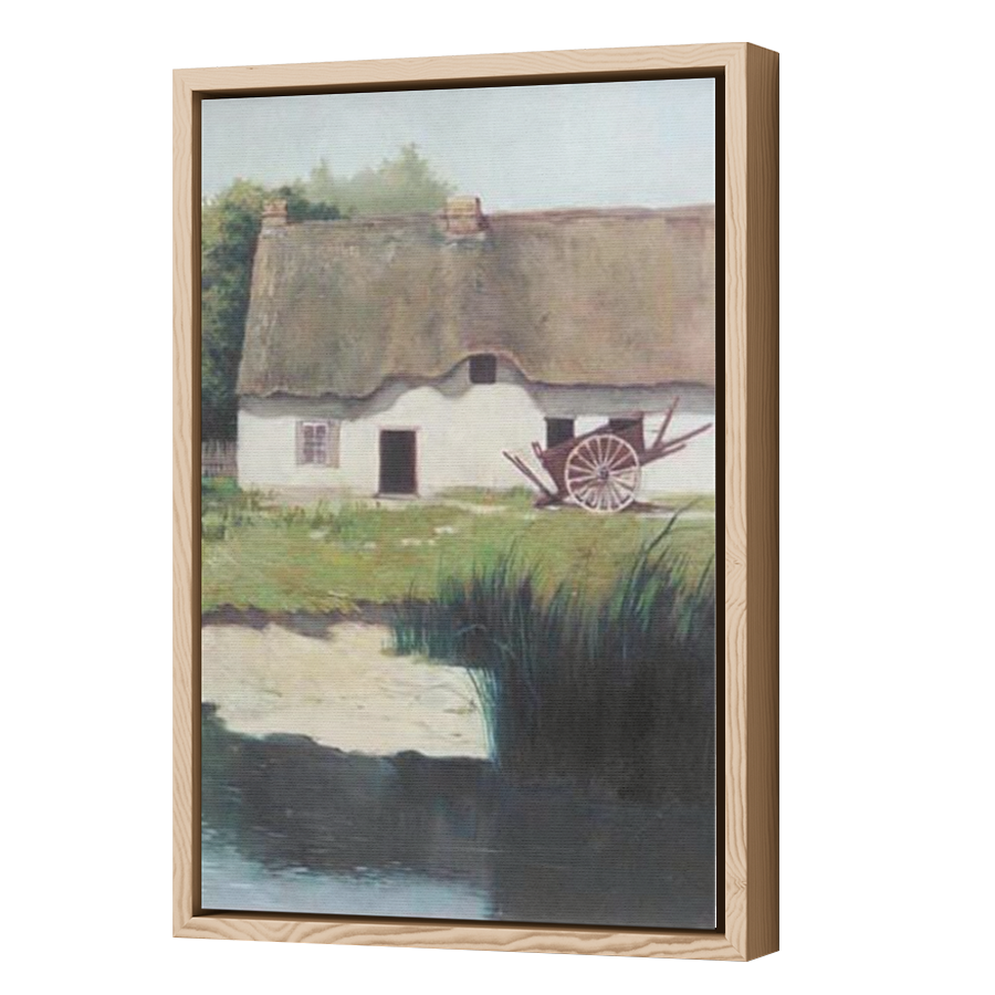 Thumbnail for Canvas - Wood Grain Floating Frame