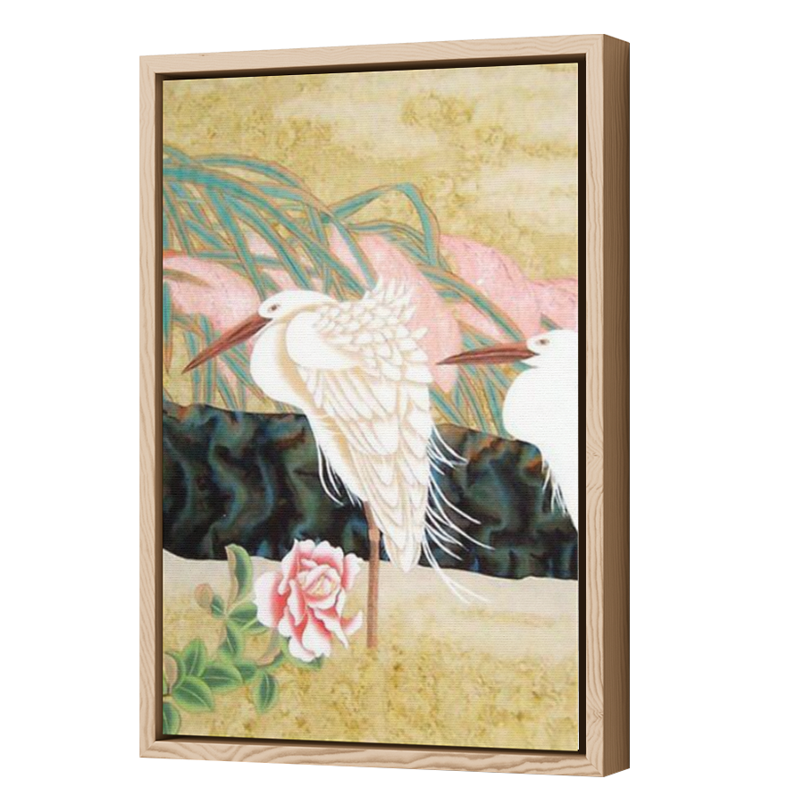 Thumbnail for Canvas - Wood Grain Floating Frame