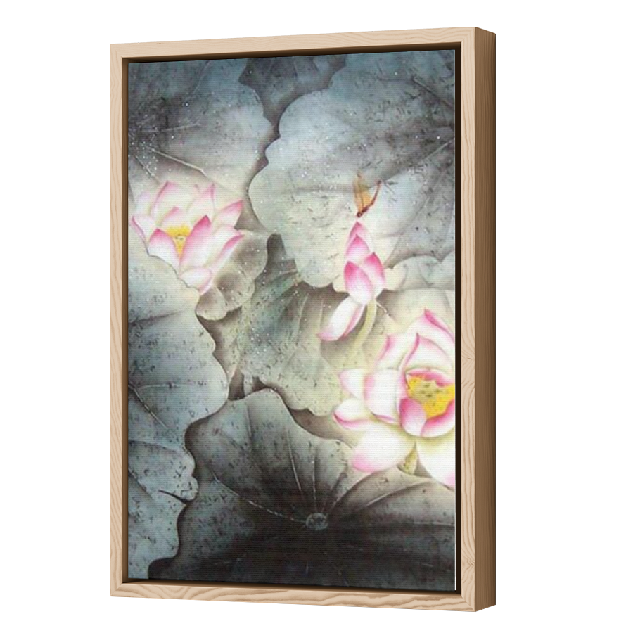 Thumbnail for Canvas - Wood Grain Floating Frame