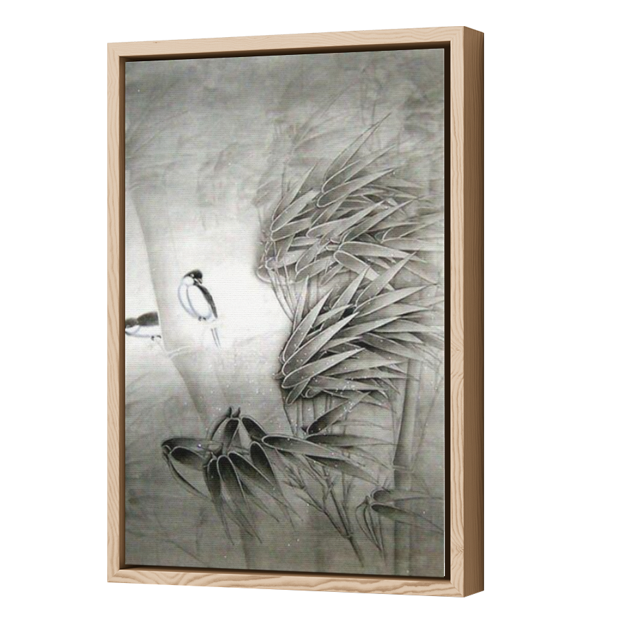 Thumbnail for Canvas - Wood Grain Floating Frame
