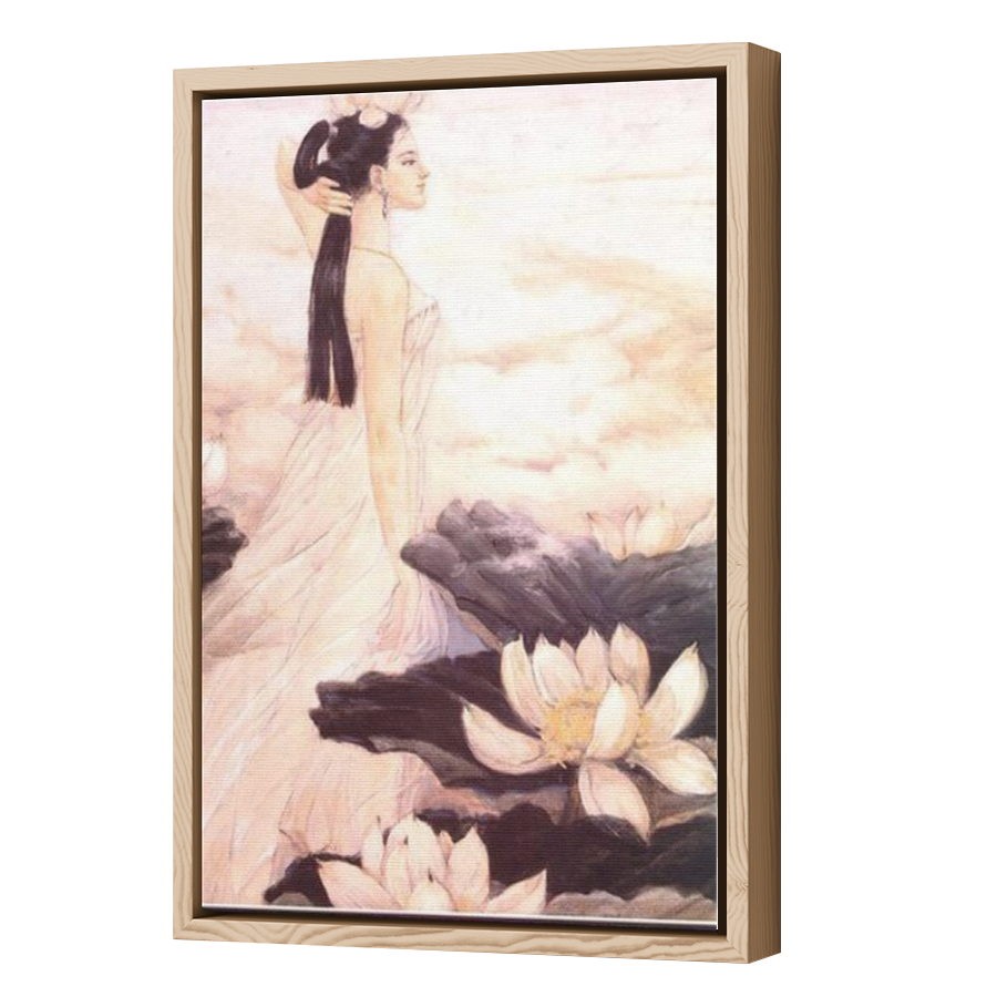 Thumbnail for Canvas - Wood Grain Floating Frame