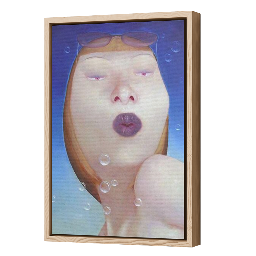 Thumbnail for Canvas - Wood Grain Floating Frame