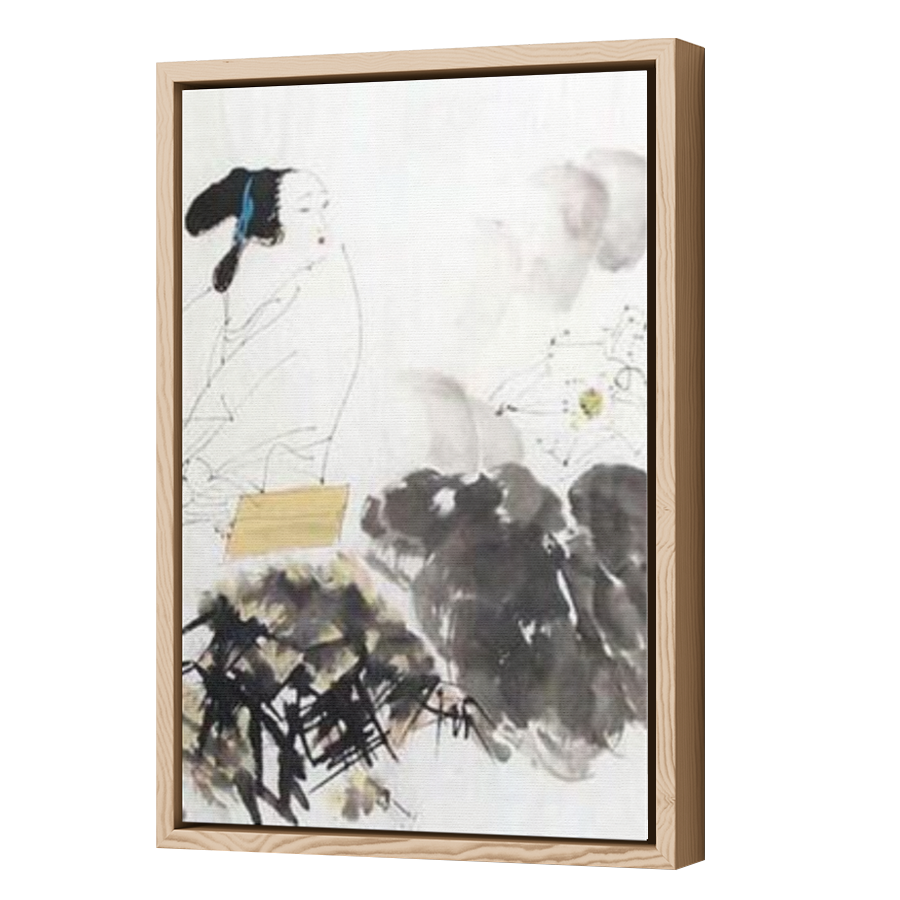 Thumbnail for Canvas - Wood Grain Floating Frame