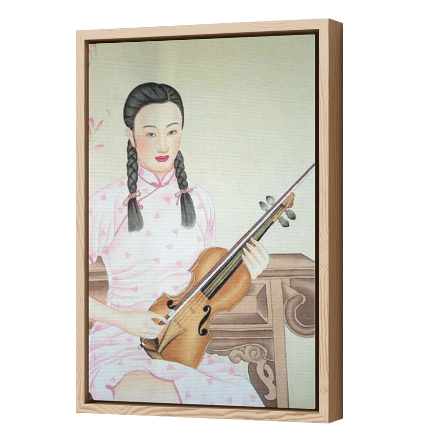 Thumbnail for Canvas - Wood Grain Floating Frame