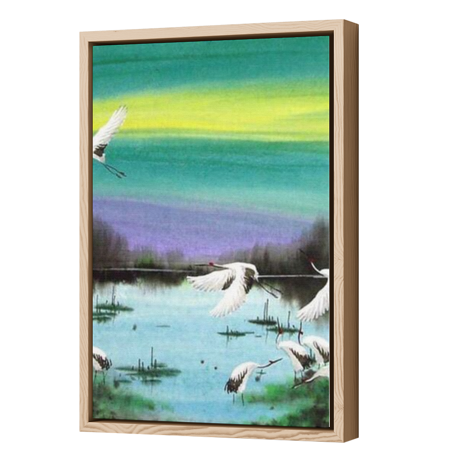 Thumbnail for Canvas - Wood Grain Floating Frame