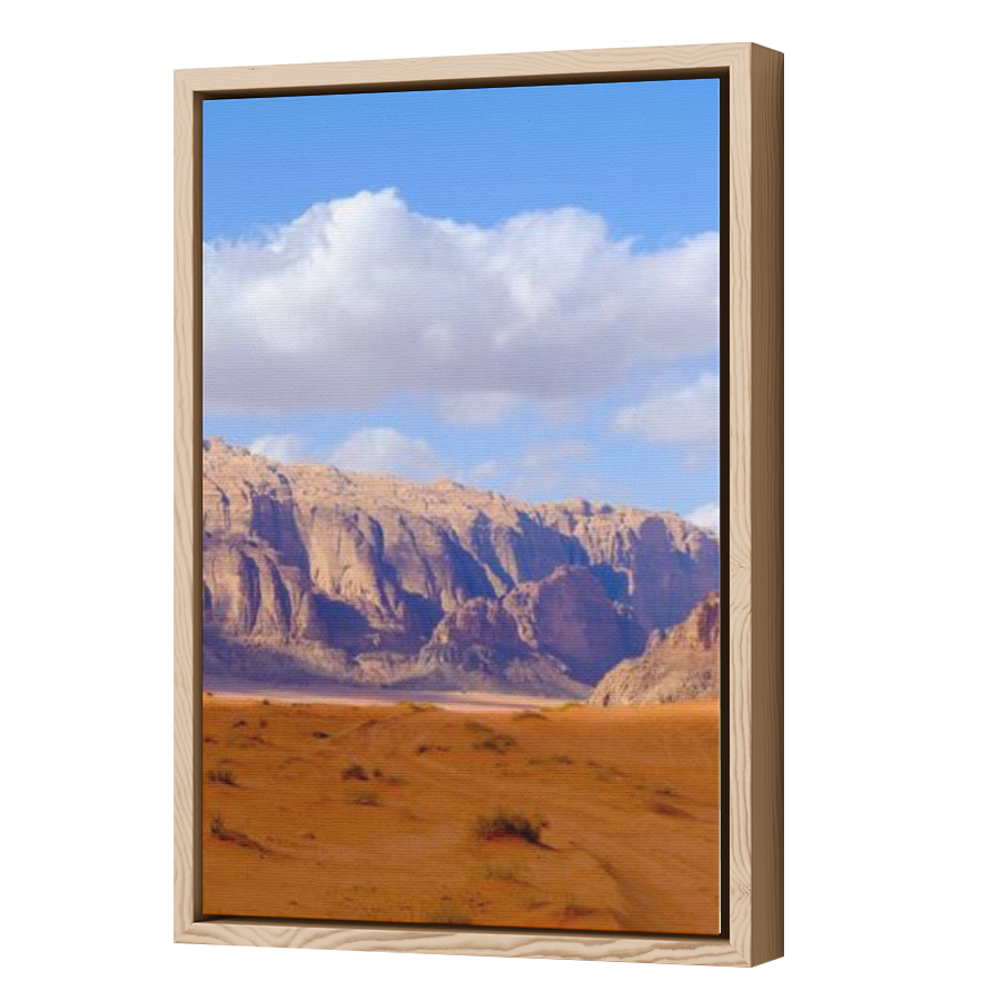 Thumbnail for Canvas - Wood Grain Floating Frame