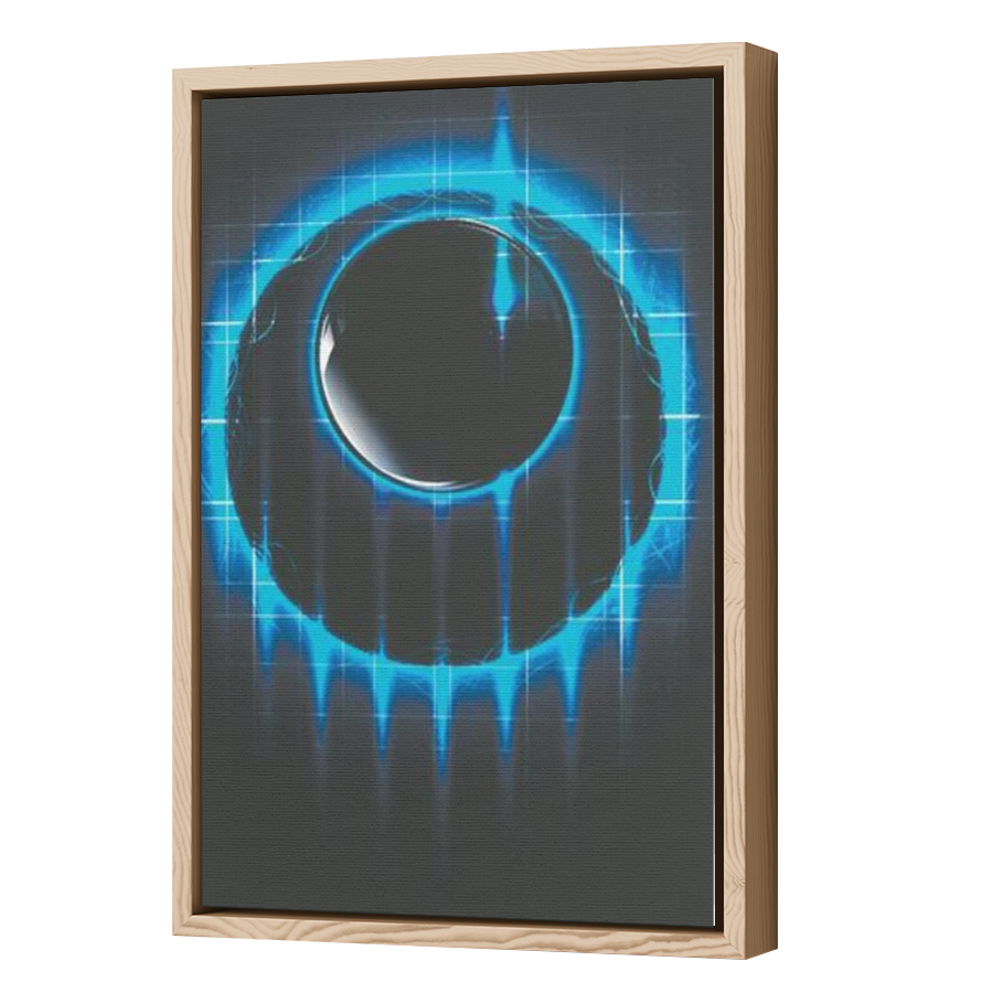 Thumbnail for Canvas - Wood Grain Floating Frame