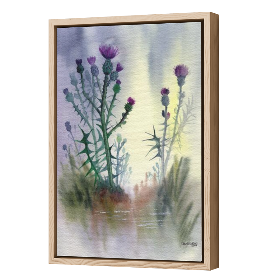 Thumbnail for Canvas - Wood Grain Floating Frame