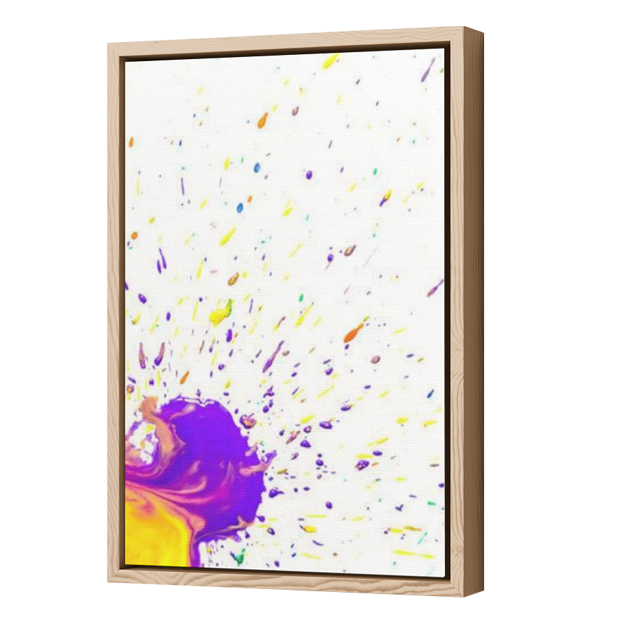 Thumbnail for Canvas - Wood Grain Floating Frame