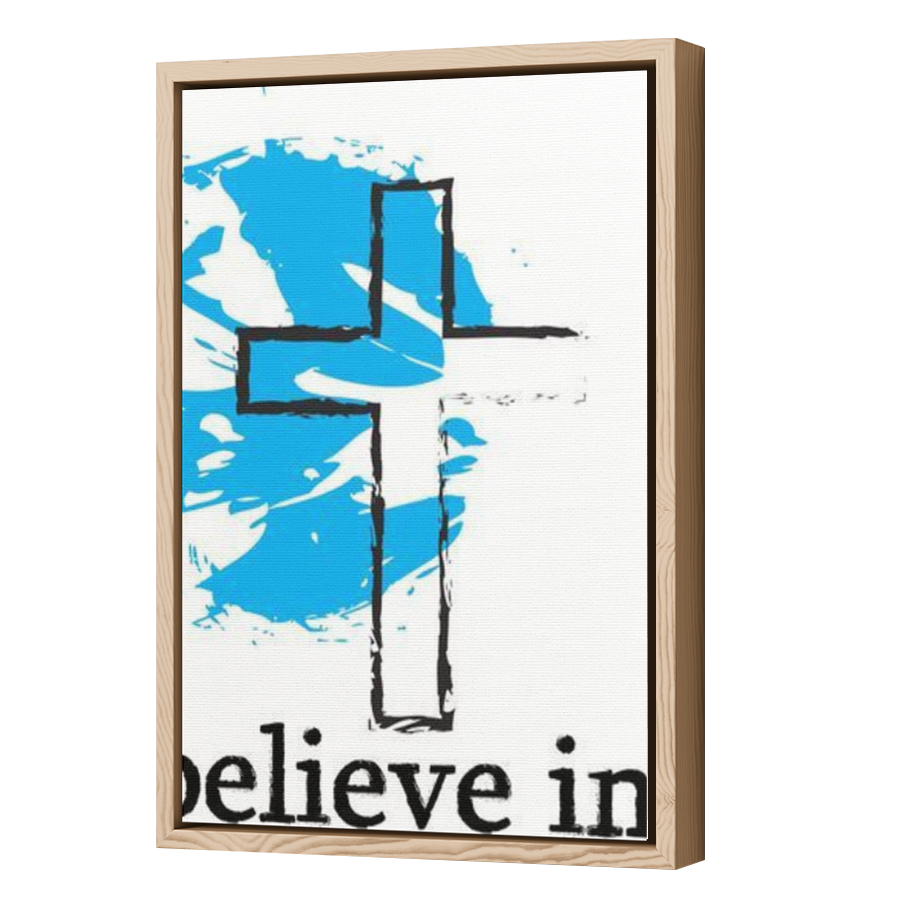 Thumbnail for Canvas - Wood Grain Floating Frame