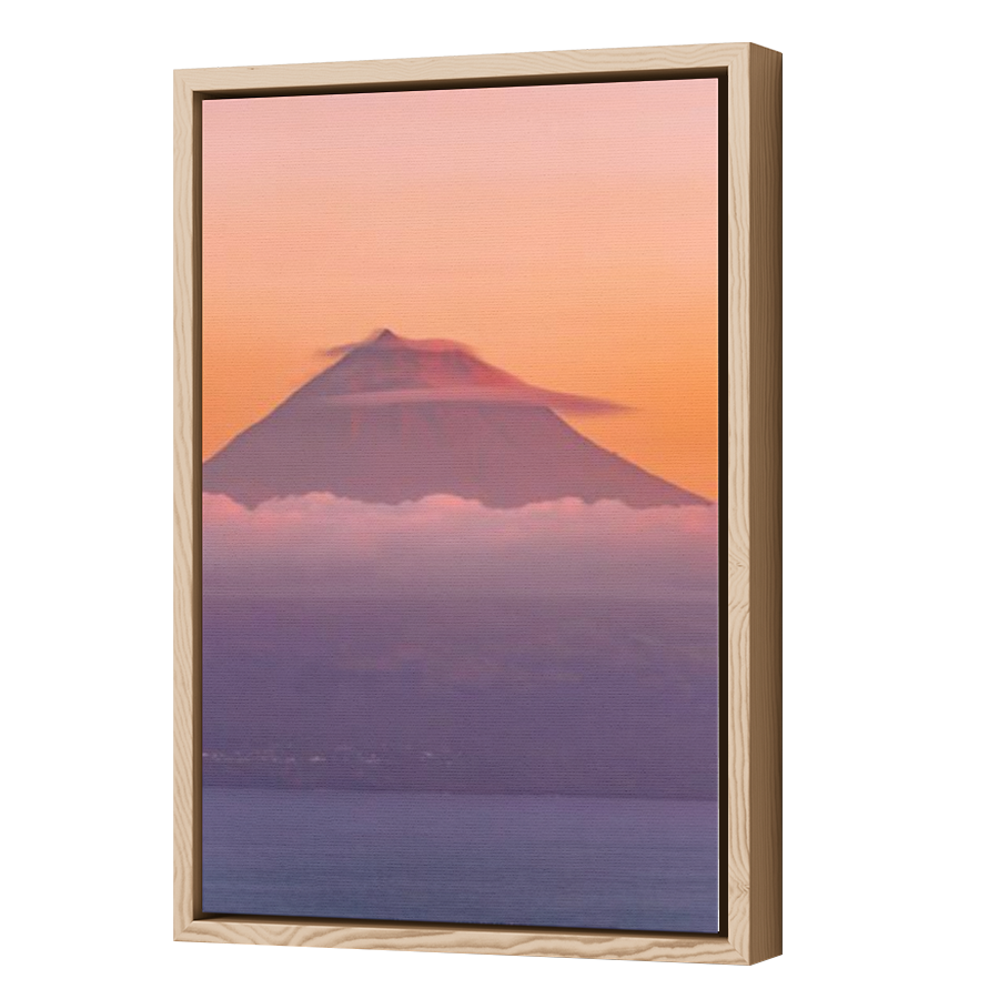 Thumbnail for Canvas - Wood Grain Floating Frame