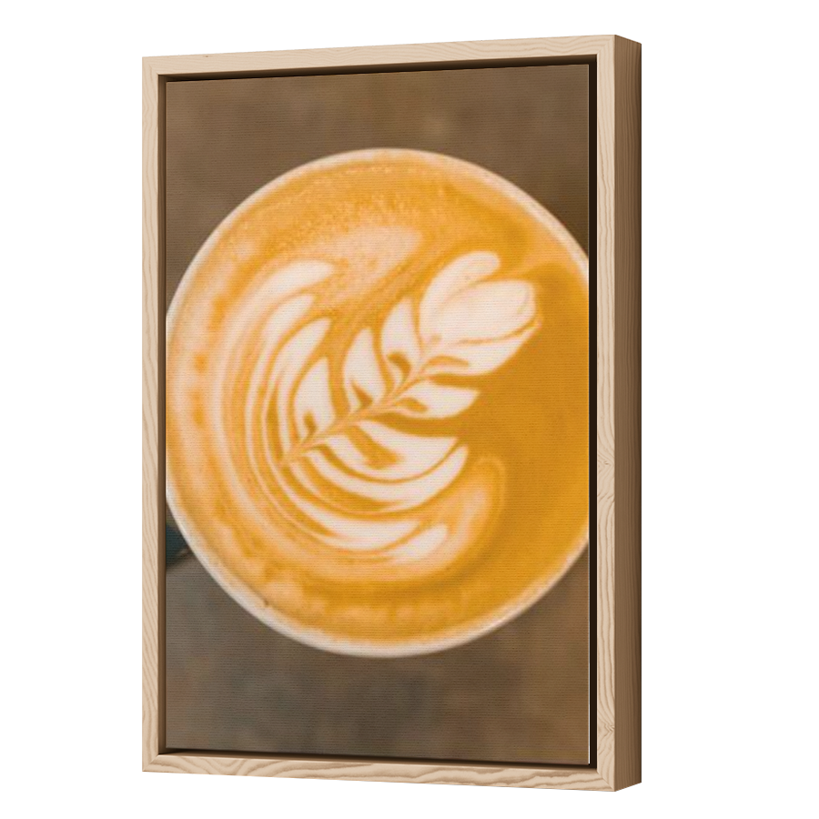 Thumbnail for Canvas - Wood Grain Floating Frame