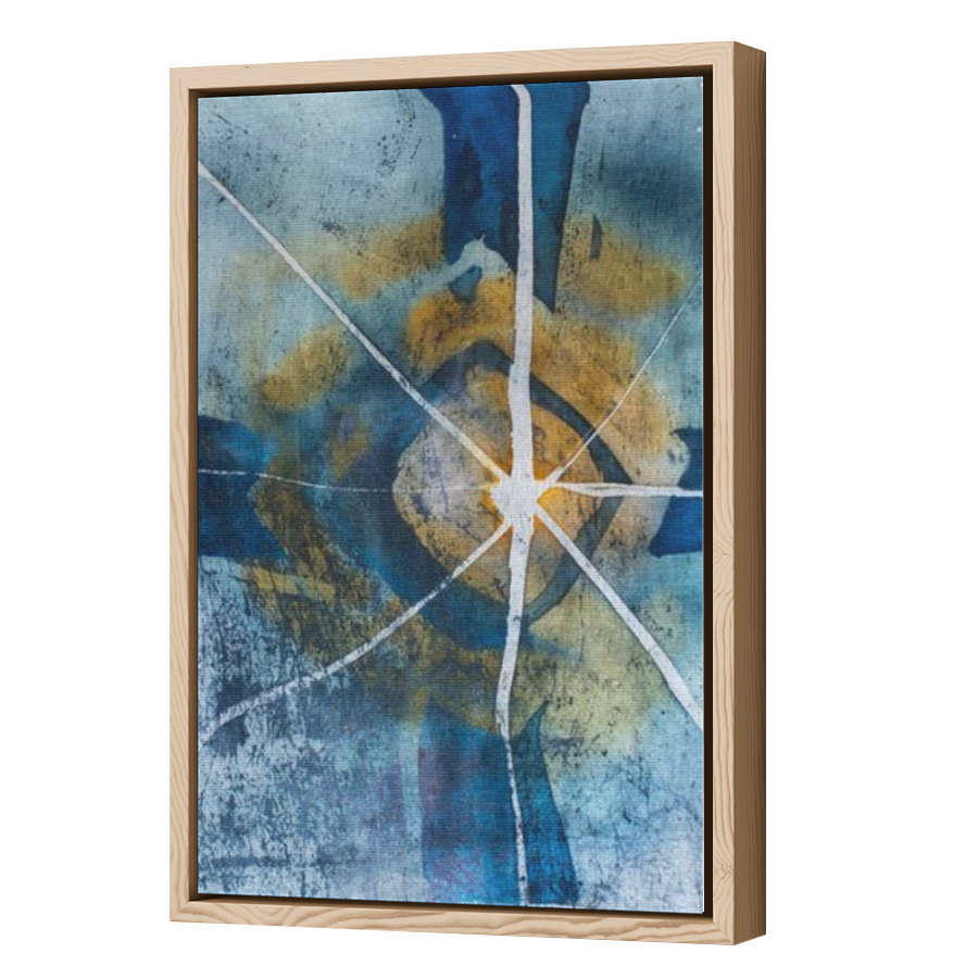 Thumbnail for Canvas - Wood Grain Floating Frame