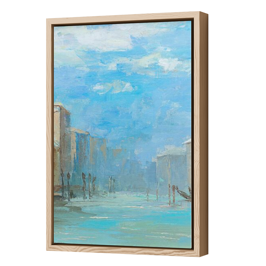 Thumbnail for Canvas - Wood Grain Floating Frame