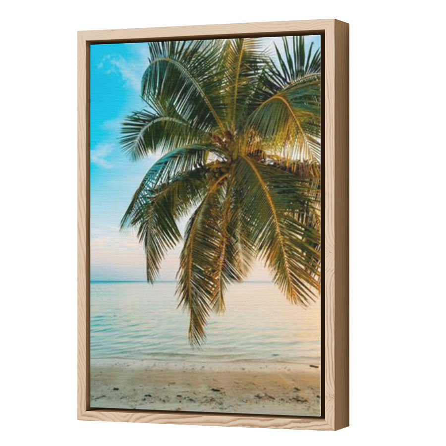 Thumbnail for Canvas - Wood Grain Floating Frame