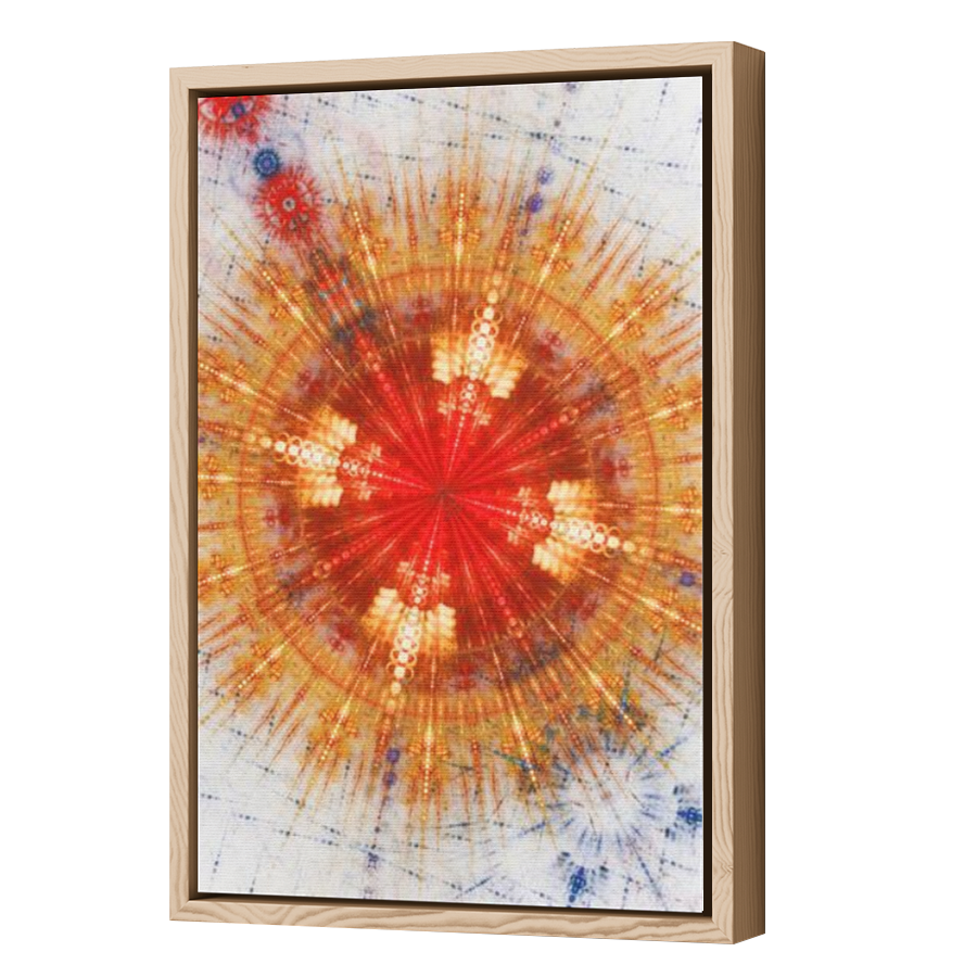 Thumbnail for Canvas - Wood Grain Floating Frame