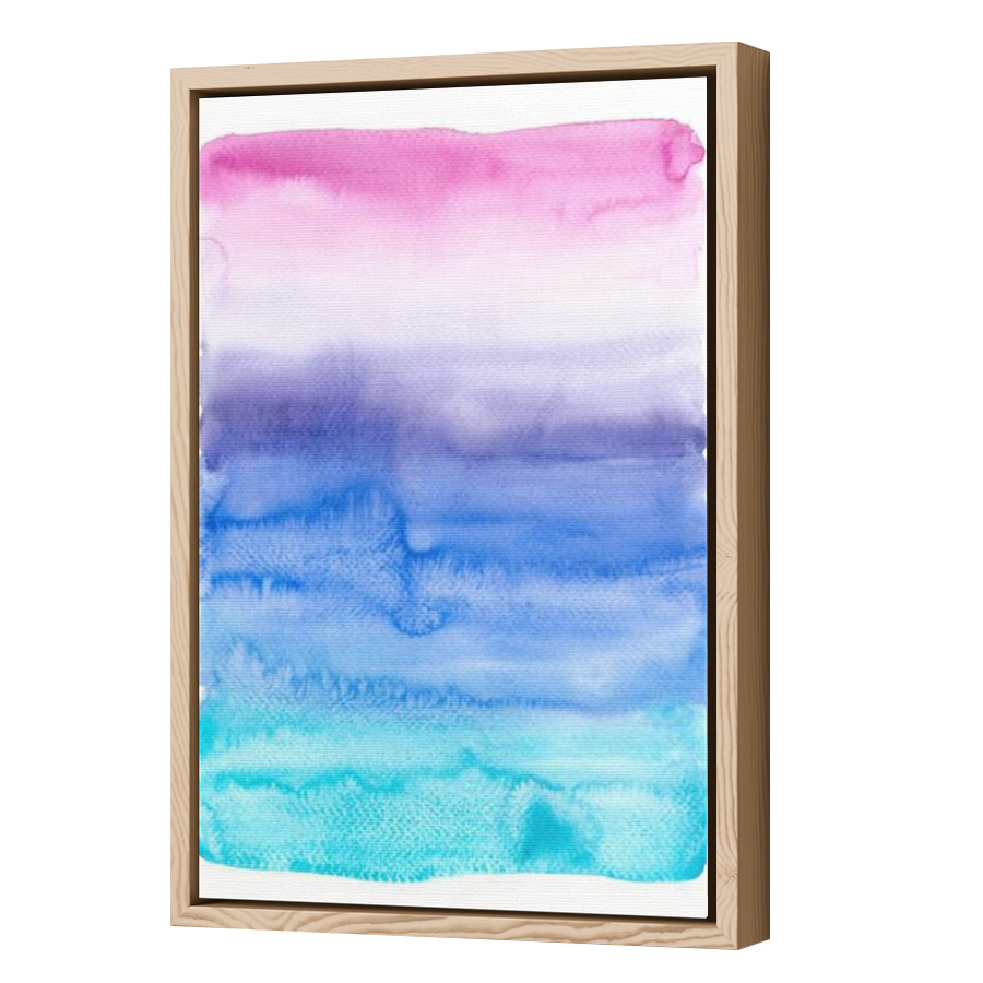 Thumbnail for Canvas - Wood Grain Floating Frame