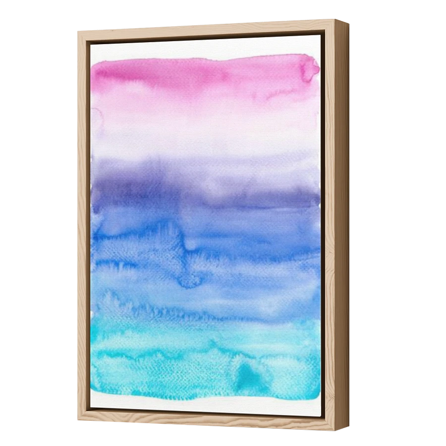 Thumbnail for Canvas - Wood Grain Floating Frame