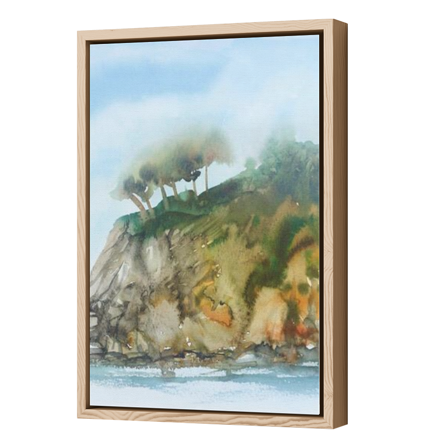 Thumbnail for Canvas - Wood Grain Floating Frame