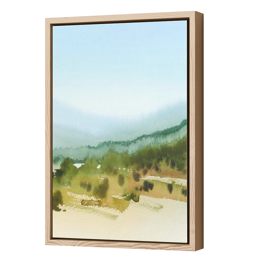 Thumbnail for Canvas - Wood Grain Floating Frame