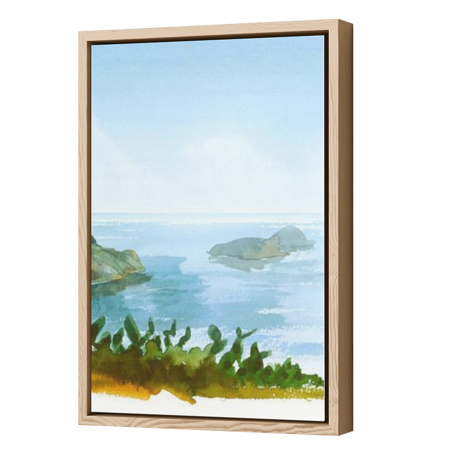 Thumbnail for Canvas - Wood Grain Floating Frame