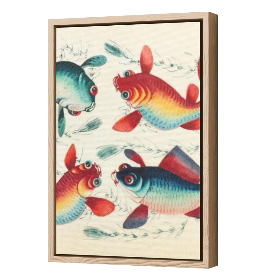 Thumbnail for Canvas - Wood Grain Floating Frame