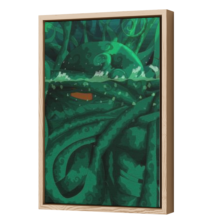 Thumbnail for Canvas - Wood Grain Floating Frame